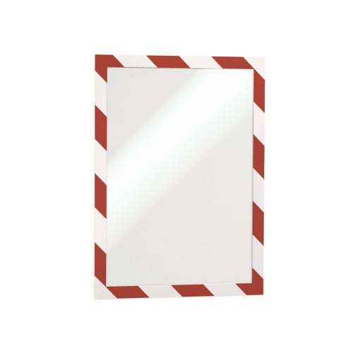 Portacartel Magnético Duraframe, Rojo/Blanco